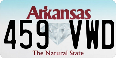 AR license plate 459VWD