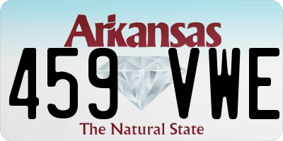 AR license plate 459VWE