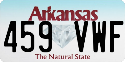AR license plate 459VWF