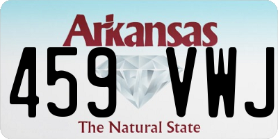 AR license plate 459VWJ