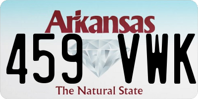 AR license plate 459VWK
