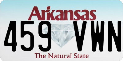 AR license plate 459VWN