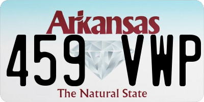 AR license plate 459VWP