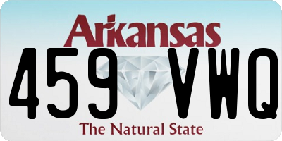 AR license plate 459VWQ