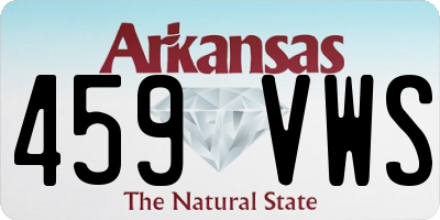 AR license plate 459VWS