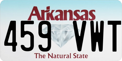 AR license plate 459VWT