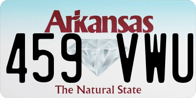 AR license plate 459VWU