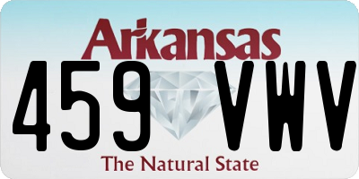 AR license plate 459VWV