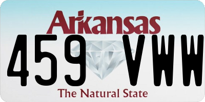 AR license plate 459VWW
