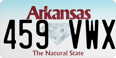 AR license plate 459VWX