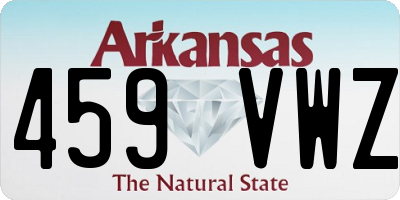 AR license plate 459VWZ