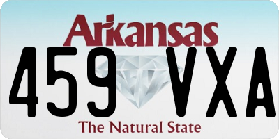 AR license plate 459VXA