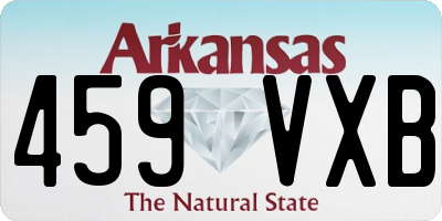 AR license plate 459VXB