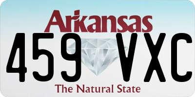 AR license plate 459VXC