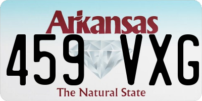 AR license plate 459VXG