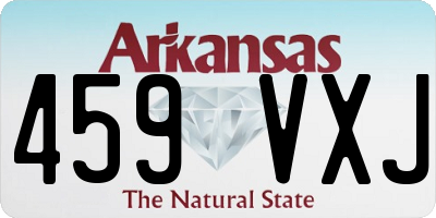 AR license plate 459VXJ