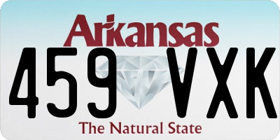 AR license plate 459VXK