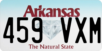 AR license plate 459VXM