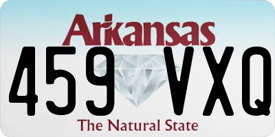 AR license plate 459VXQ