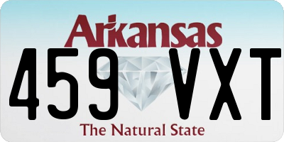AR license plate 459VXT