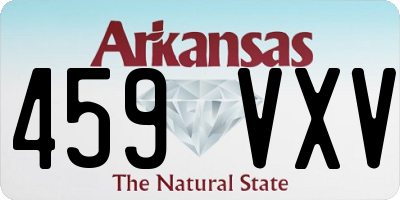 AR license plate 459VXV