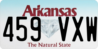 AR license plate 459VXW