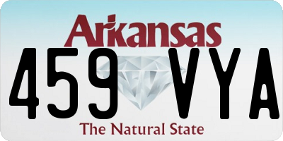 AR license plate 459VYA