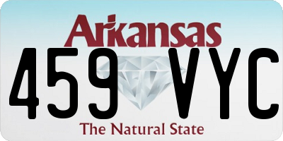 AR license plate 459VYC