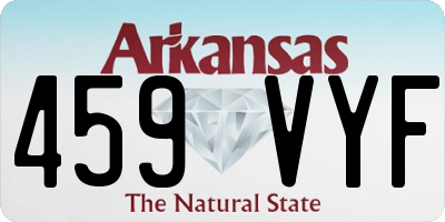 AR license plate 459VYF