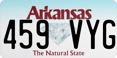 AR license plate 459VYG