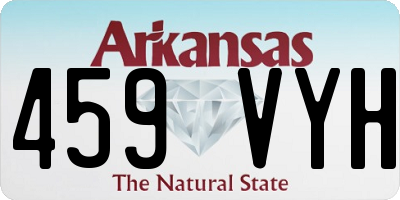 AR license plate 459VYH
