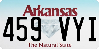 AR license plate 459VYI