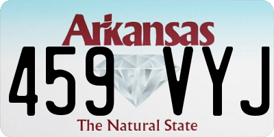 AR license plate 459VYJ