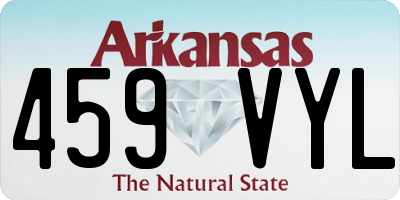 AR license plate 459VYL