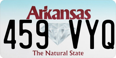 AR license plate 459VYQ