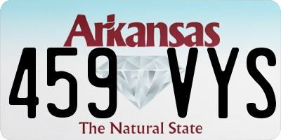 AR license plate 459VYS