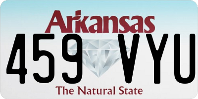 AR license plate 459VYU