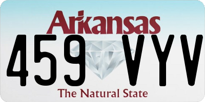 AR license plate 459VYV