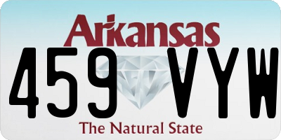 AR license plate 459VYW