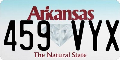 AR license plate 459VYX
