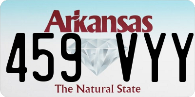 AR license plate 459VYY