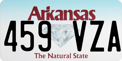AR license plate 459VZA