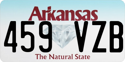 AR license plate 459VZB
