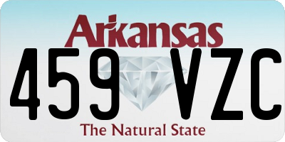 AR license plate 459VZC