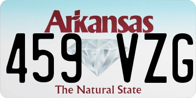 AR license plate 459VZG