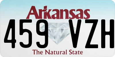 AR license plate 459VZH