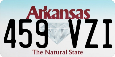 AR license plate 459VZI