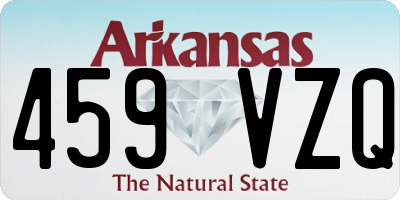 AR license plate 459VZQ