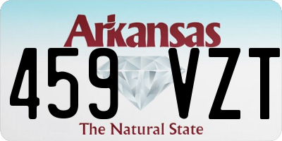 AR license plate 459VZT