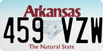 AR license plate 459VZW